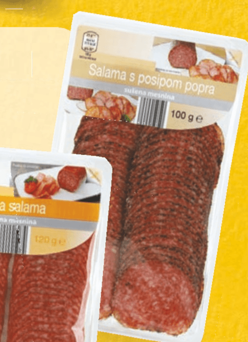 Ogrska salama 100 ge - Akcija v trgovini Hofer