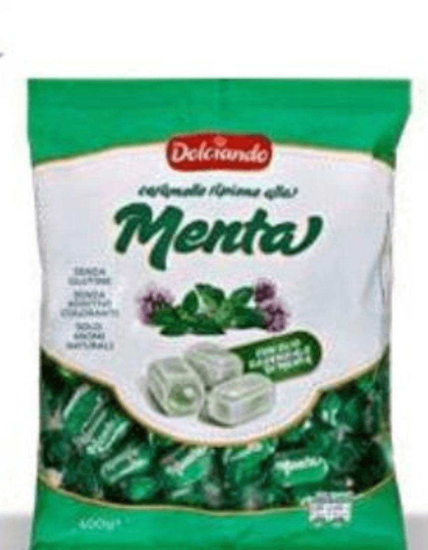 Dolciando Menta polnjeni mentol bonboni 400 g - Akcija v trgovini Eurospin