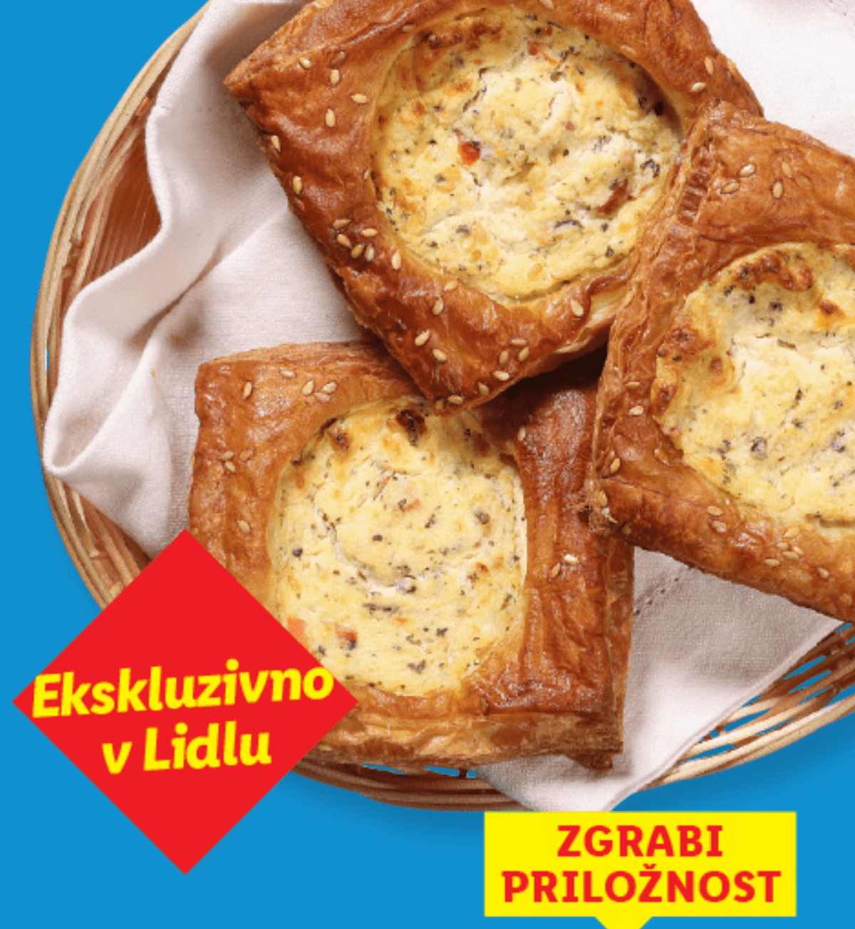 Prigrizek s caprese nadevom 118 g - Akcija v trgovini Lidl