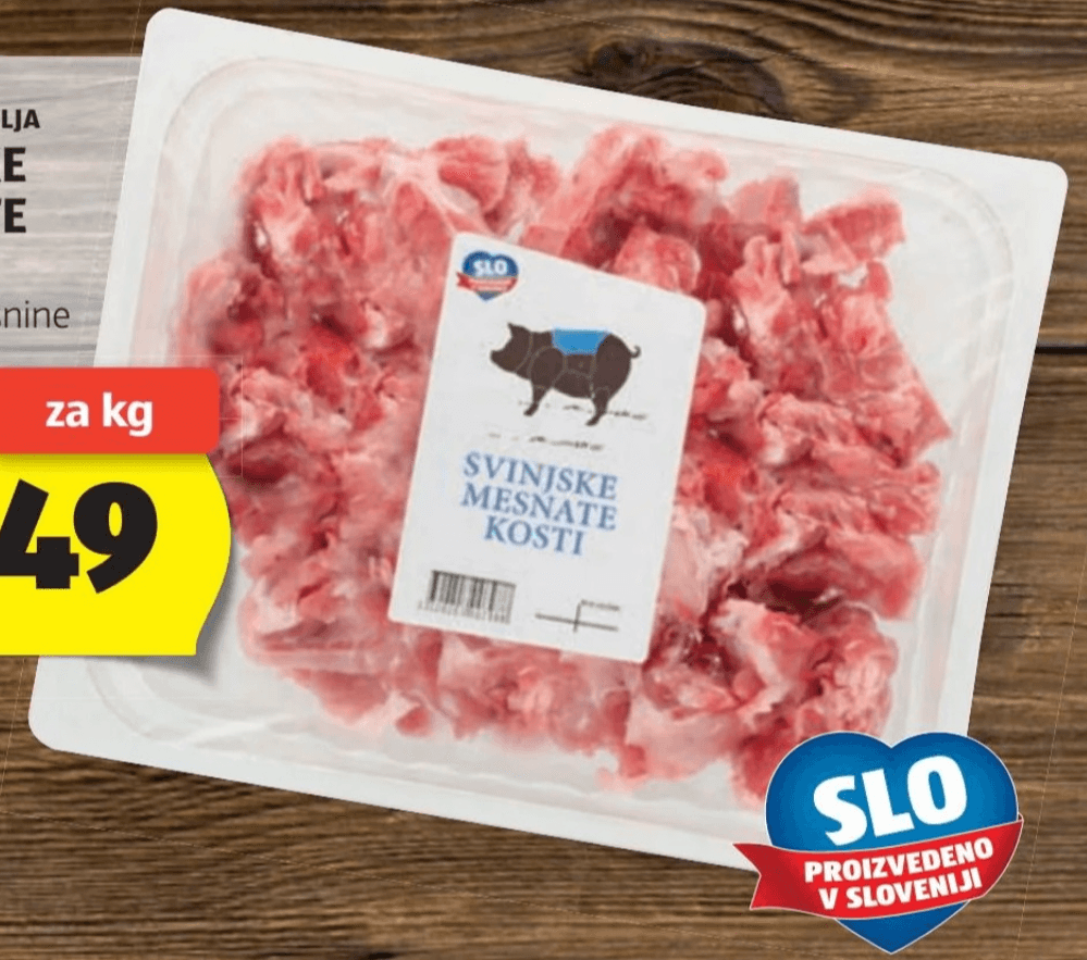 Okus podeželja Celjske mesnine Svinjske mesnate kosti - Akcija v trgovini Hofer