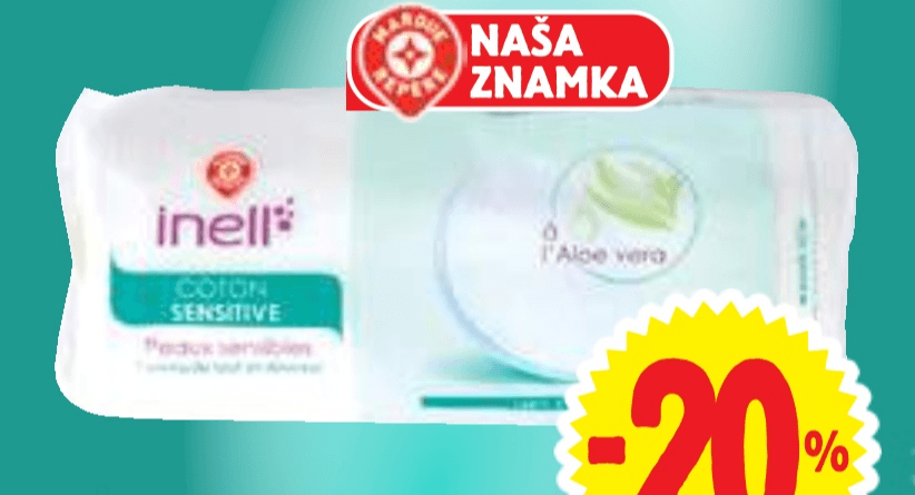 Inell blazinice za odstranjevanje ličil 60 kosov - Akcija v trgovini E.Leclerc