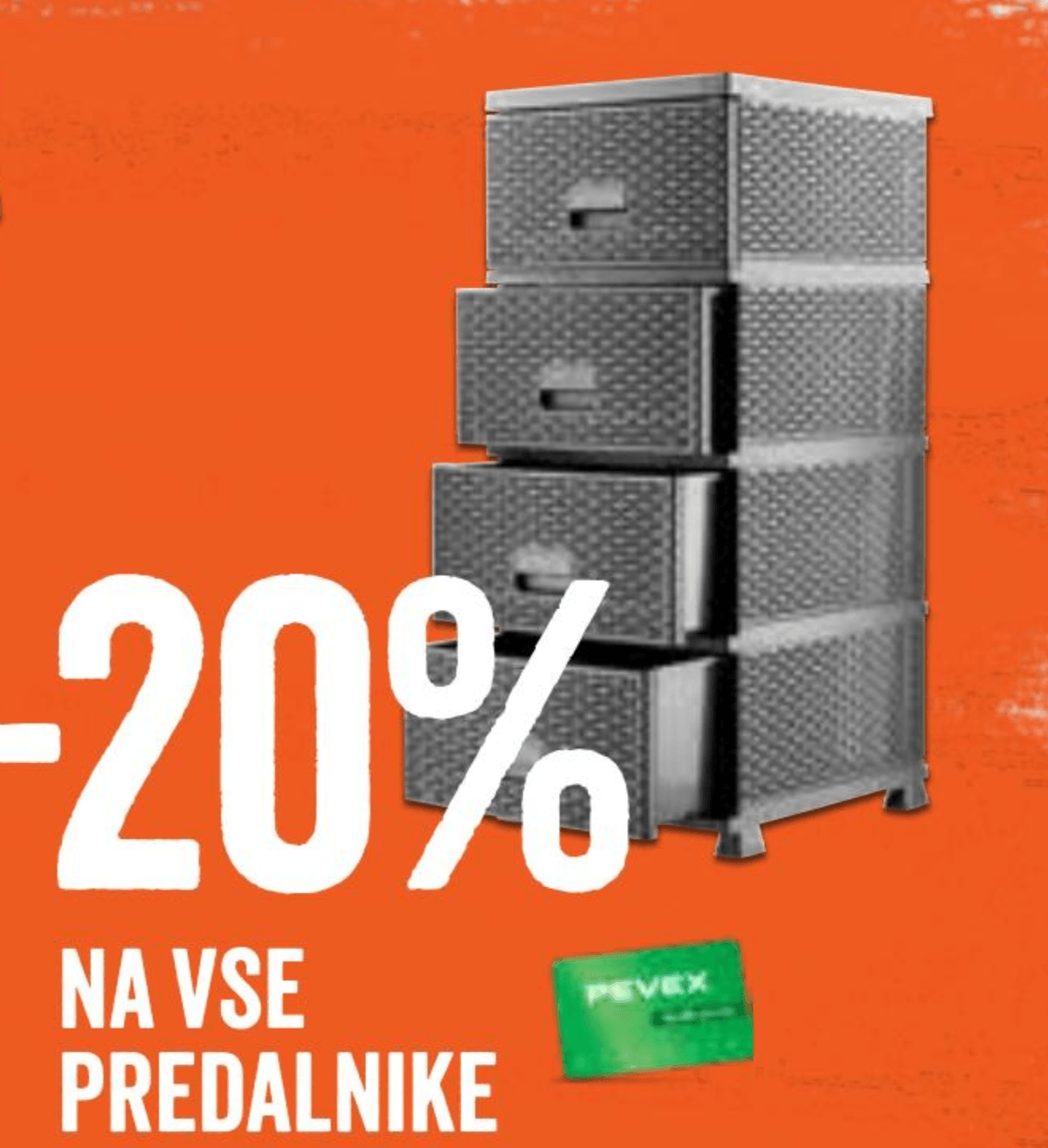 Predalniki - Akcija v trgovini Pevex