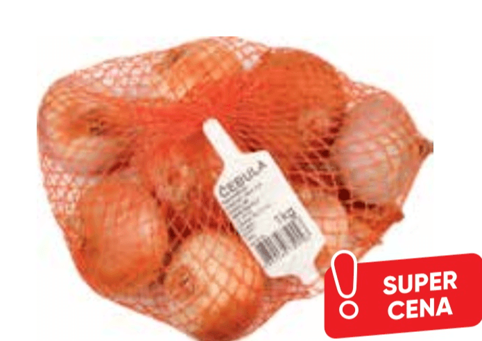 Čebula 1 kg - Akcija v trgovini Tuš