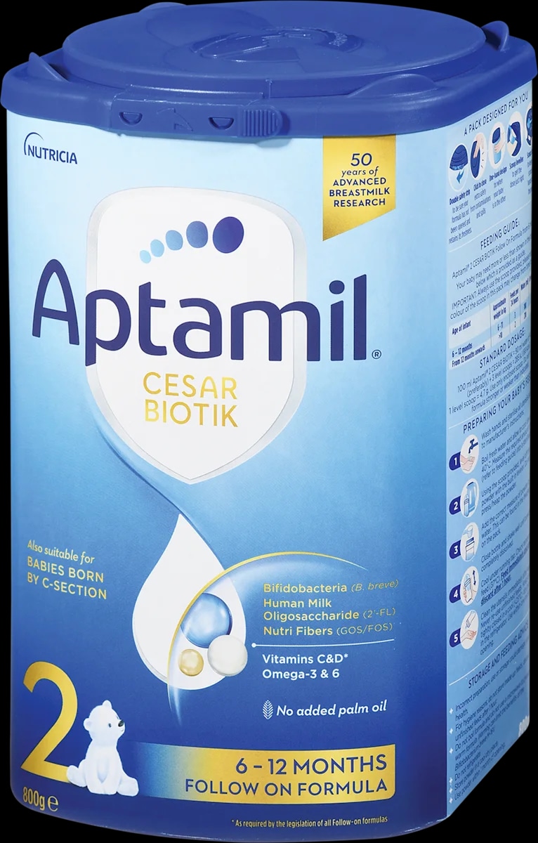 Aptamil Cesar Biotik nadaljevalno mleko za dojenčke 800 g - Akcija v trgovini Dm