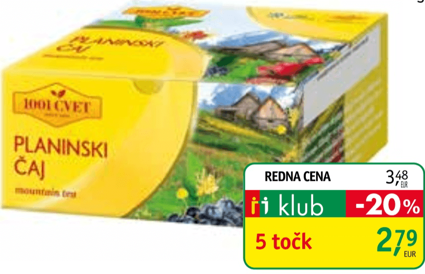 Planinski čaj 1001 Cvet 88 g - Akcija v trgovini Jager