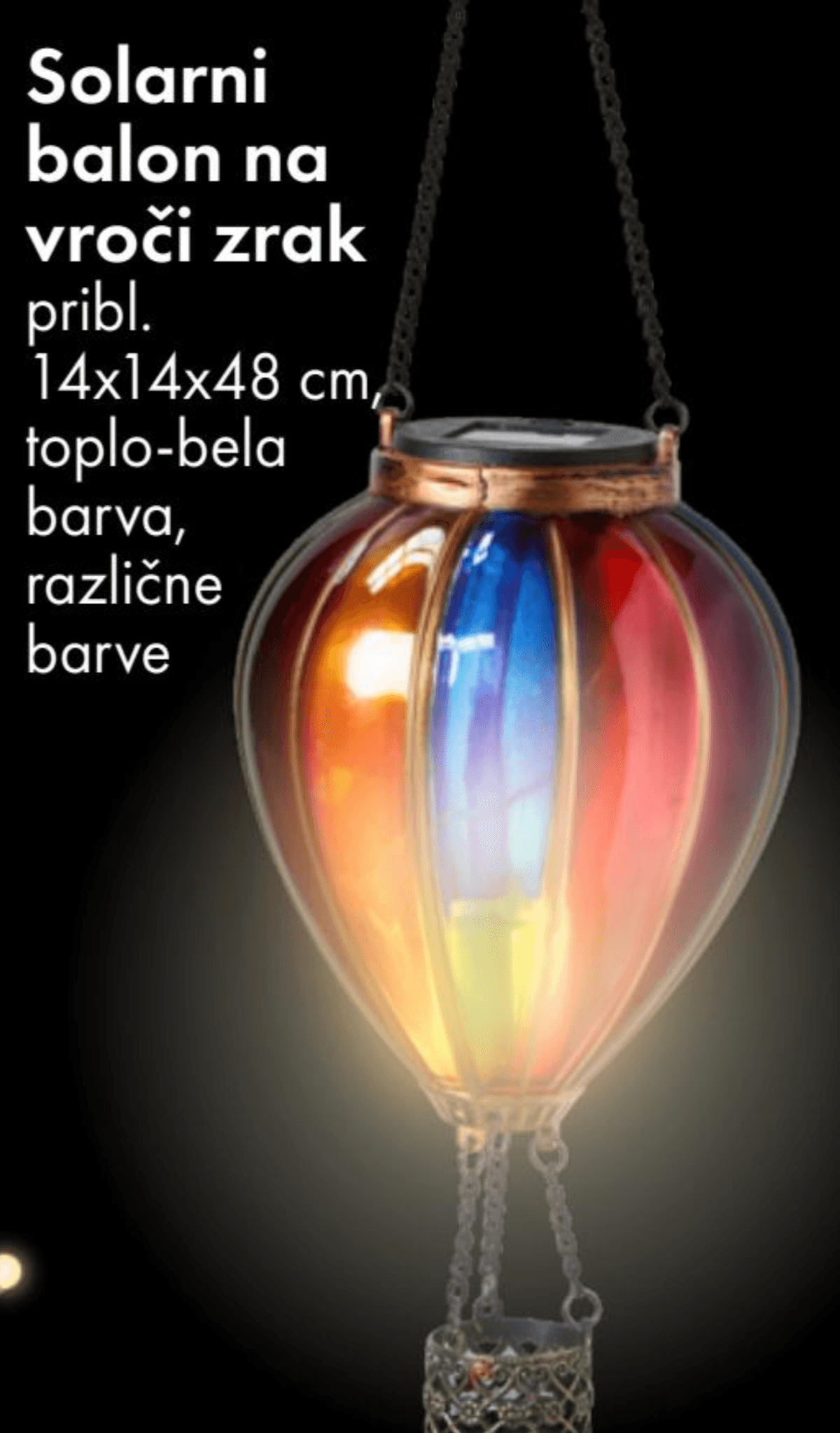 Solarni balon na vroči zrak - Akcija v trgovini Tedi