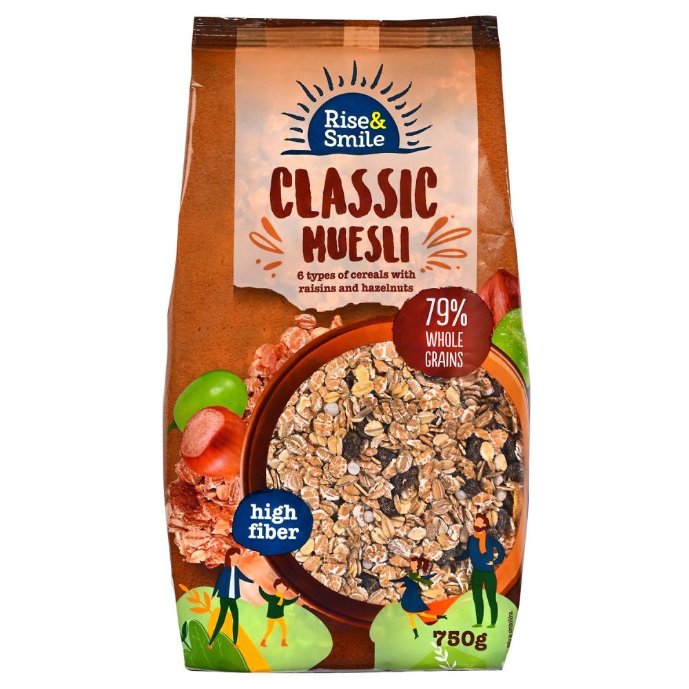 Musli Rise & Smile 750 g Mercator - Akcija v trgovini Mercator