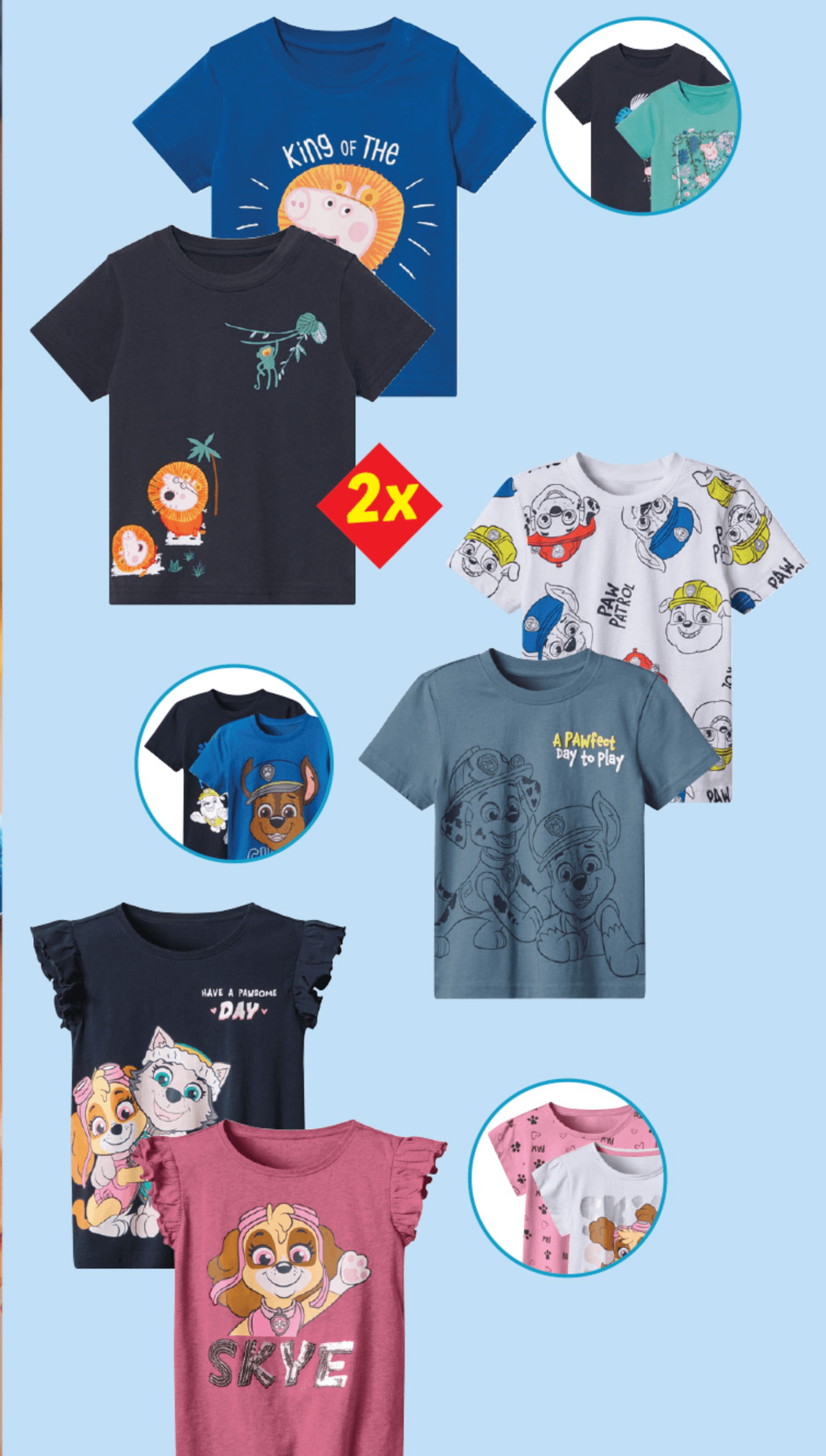 Majica s kratkimi rokavi za malčke 2 kosa - Akcija v trgovini Lidl