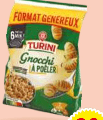 Njoki za pečenje Turini 500 g - Akcija v trgovini E.Leclerc