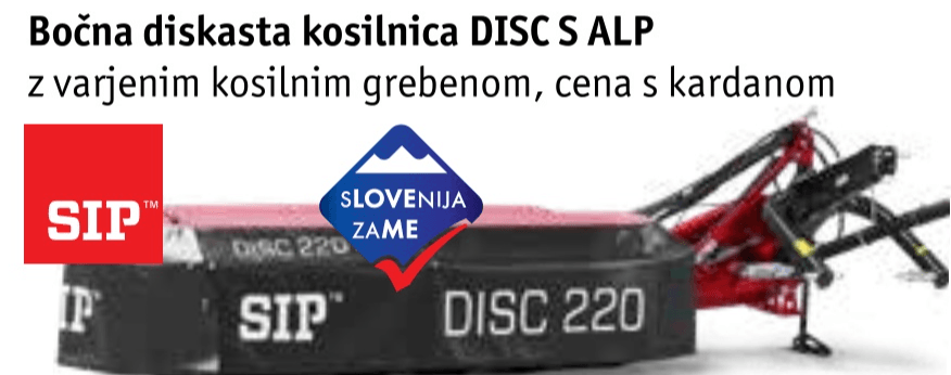 Bočna diskasta kosilnica DISC S-ALP 300 SIP - Akcija v trgovini Jager