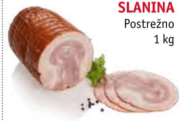 Zavita hamburška slanina 1 kg Laško - Akcija v trgovini Jager