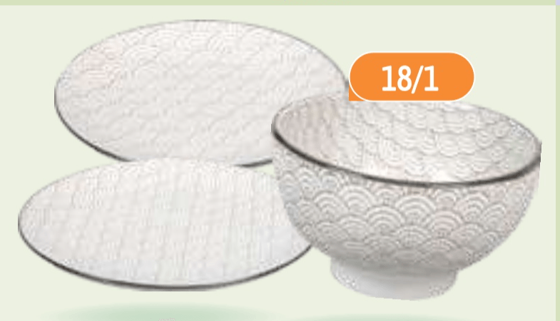 Jedilni servis 18/1 - Akcija v trgovini E.Leclerc