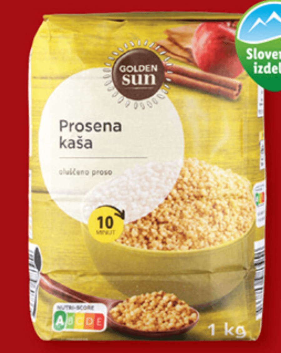 GOLDEN SUN Prosena kaša 1 kg - Akcija u trgovini Lidl