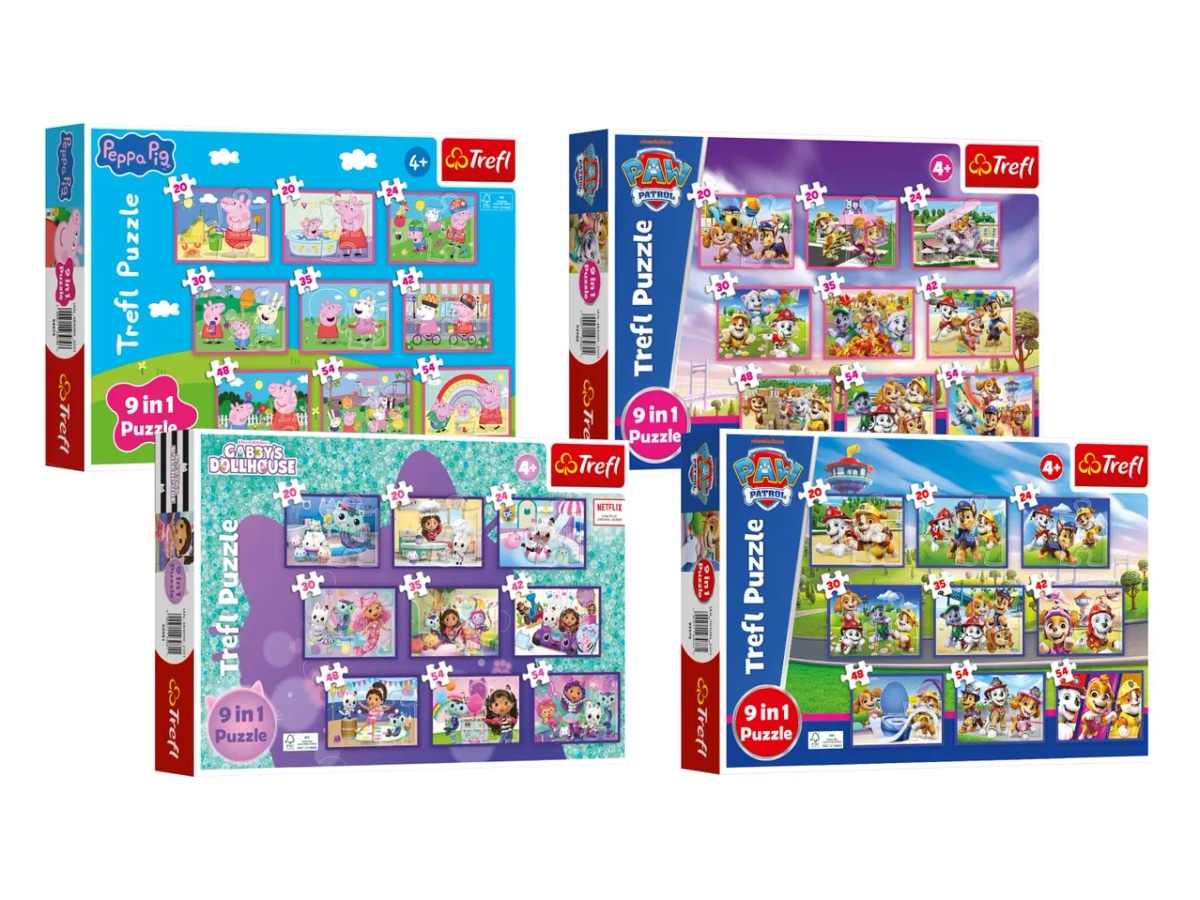 Trefl Izbor kompletov sestavljank 9 sestavljank - Akcija v trgovini Lidl