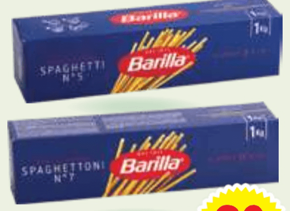 Testenine Barilla 1 kg - Akcija v trgovini E.Leclerc