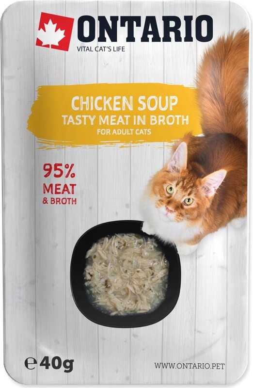 Juha s koščki mesa in zelenjave Ontario 40g - Akcija v trgovini Mr. Pet