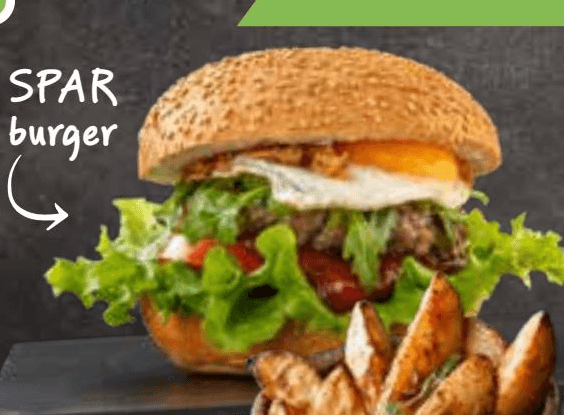 Party burger + krompirček wedges Akcija v trgovini Spar