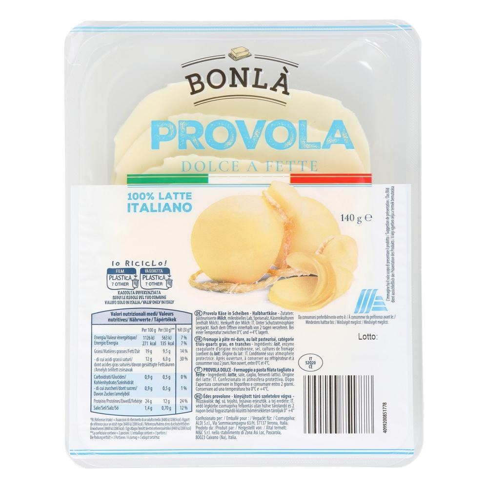 Bonlà Provolone Dolce a Fette 140 g - Akcija v trgovini Hofer