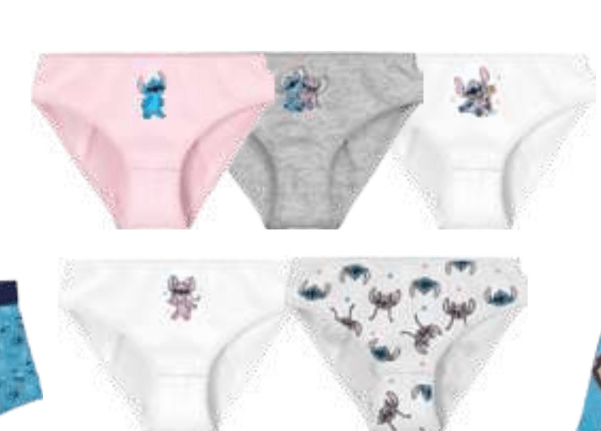 Stitch! Dekliške Spodnje Hlačke 5X - Akcija v trgovini E.Leclerc