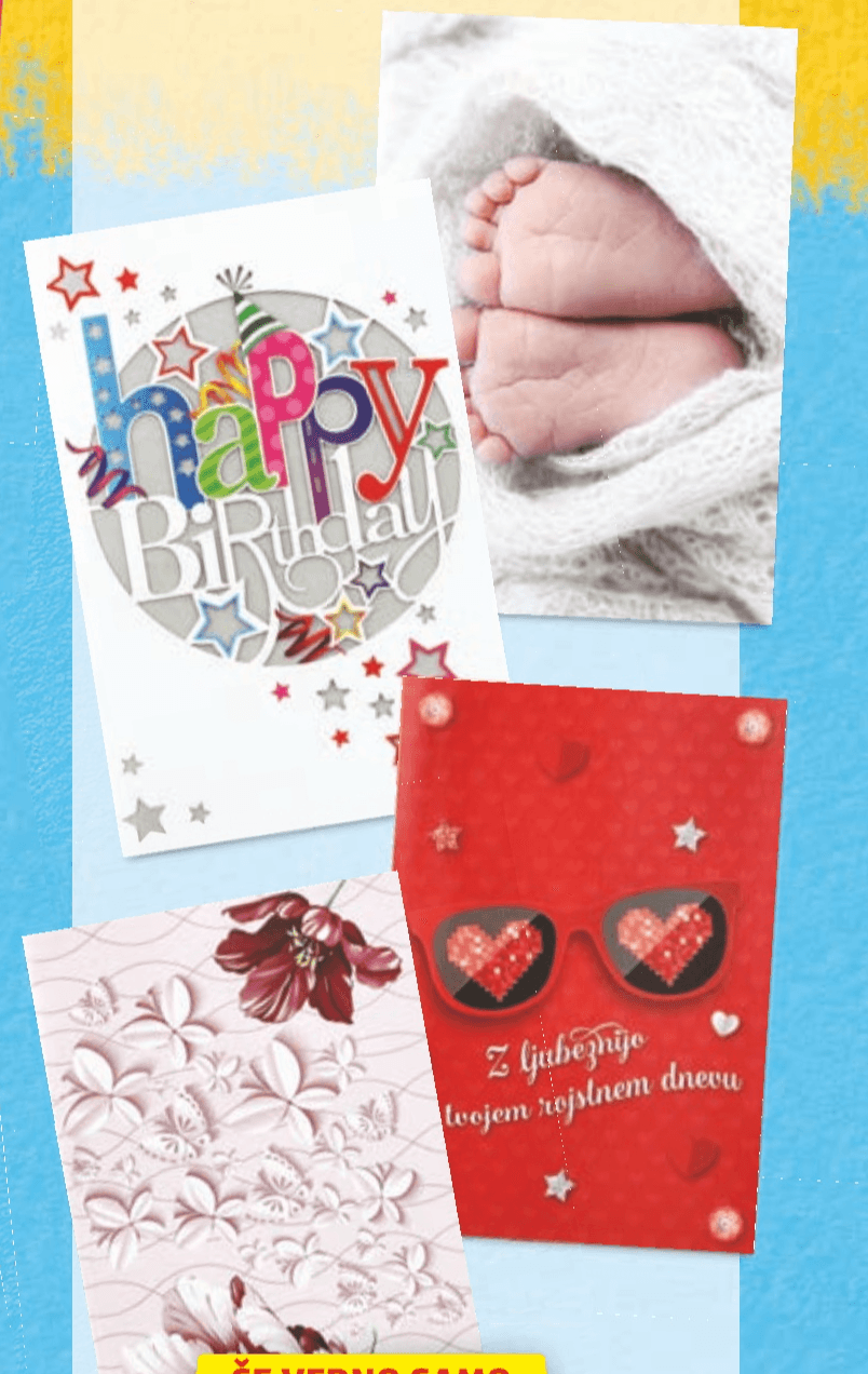 Voščilnica - Akcija v trgovini Hofer