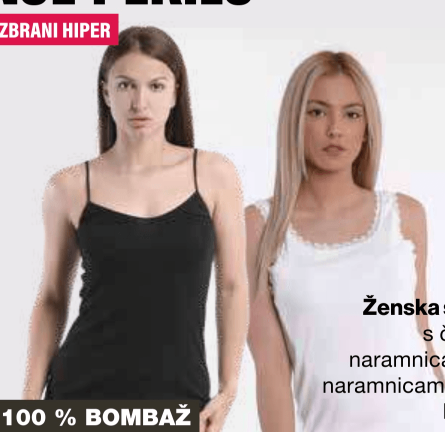 Ženska spodnja majica - Akcija v trgovini Mercator