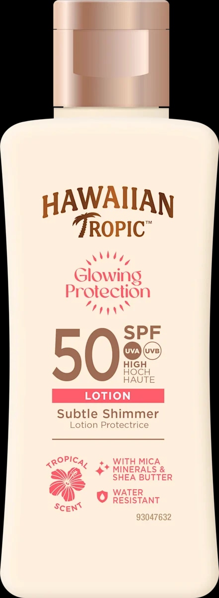 Hawaiian Tropic Glowing Protection losjon za zaščito pred soncem 75 ml - Akcija v trgovini Dm