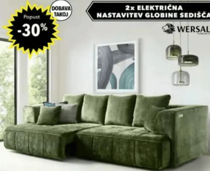 3-sed ALBIO WERSAL - Akcija v trgovini Harvey Norman