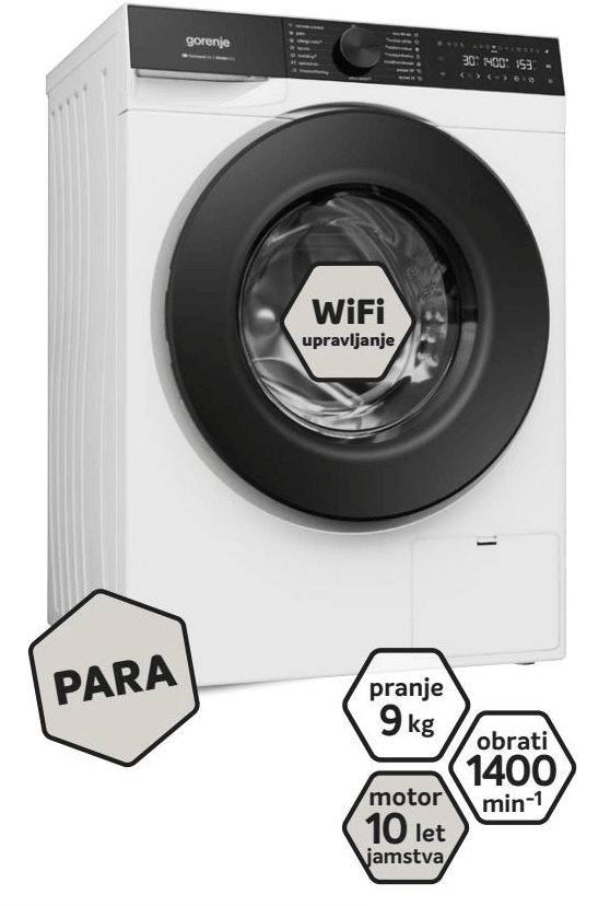 Pralni stroj Gorenje WG694A11 9 kg - Akcija u trgovini Merkur