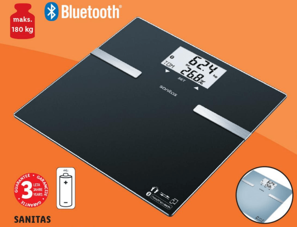 Sanitas Diagnostična tehtnica - Akcija v trgovini Lidl