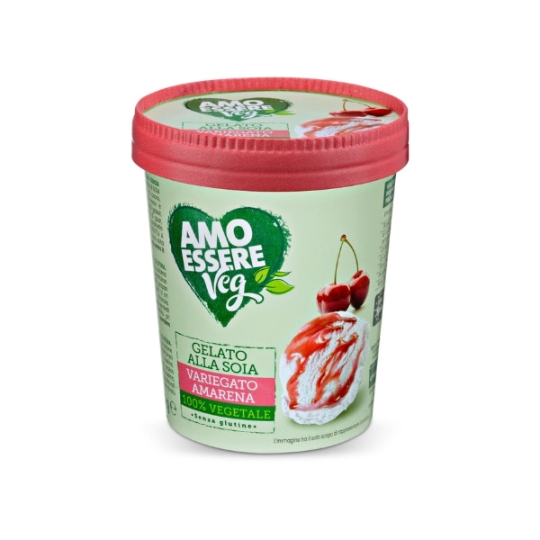 Sojin sladoled, višnja 250 g AMO ESSERE Veg - Akcija v trgovini Eurospin