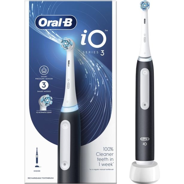 Oral-B iO3 črna - Akcija v trgovini Merkur