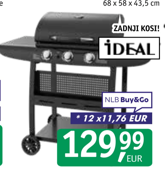 Plinski žar Ideal - Akcija v trgovini Jager