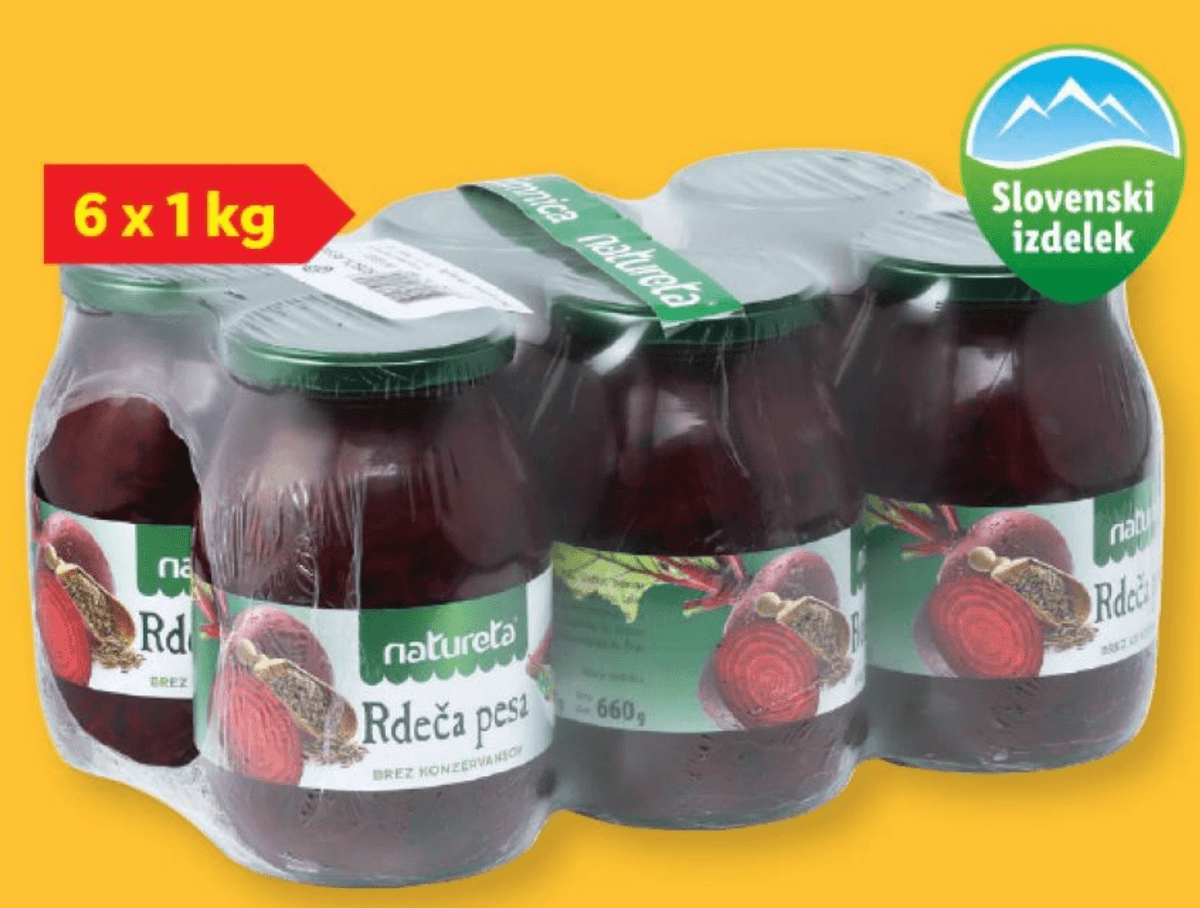 NATURETA Rdeča pesa 6 x 1 kg - Akcija v trgovini Lidl