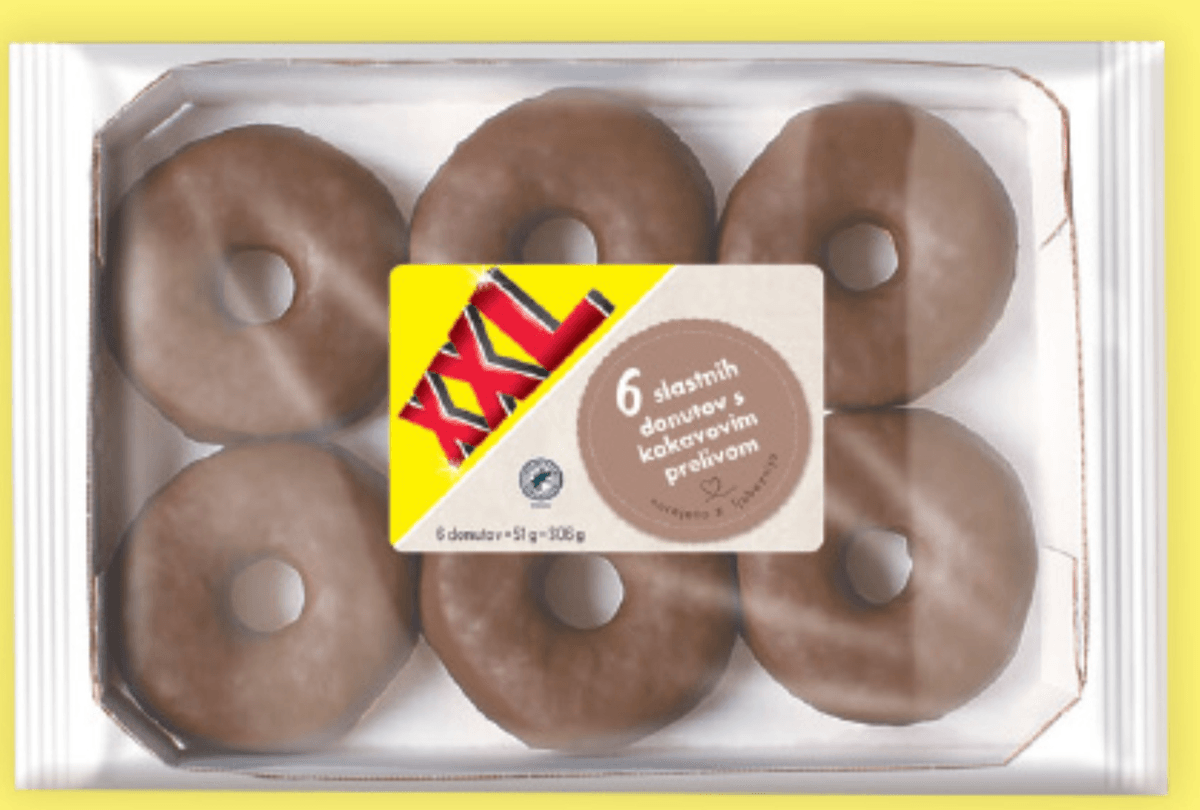 Kakavovi donuti XXL 306 g - Akcija v trgovini Lidl