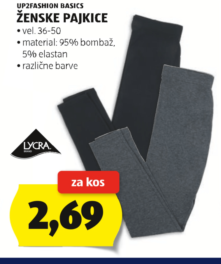 Ženske pajkice UP2FASHION BASICS - Akcija u trgovini Hofer