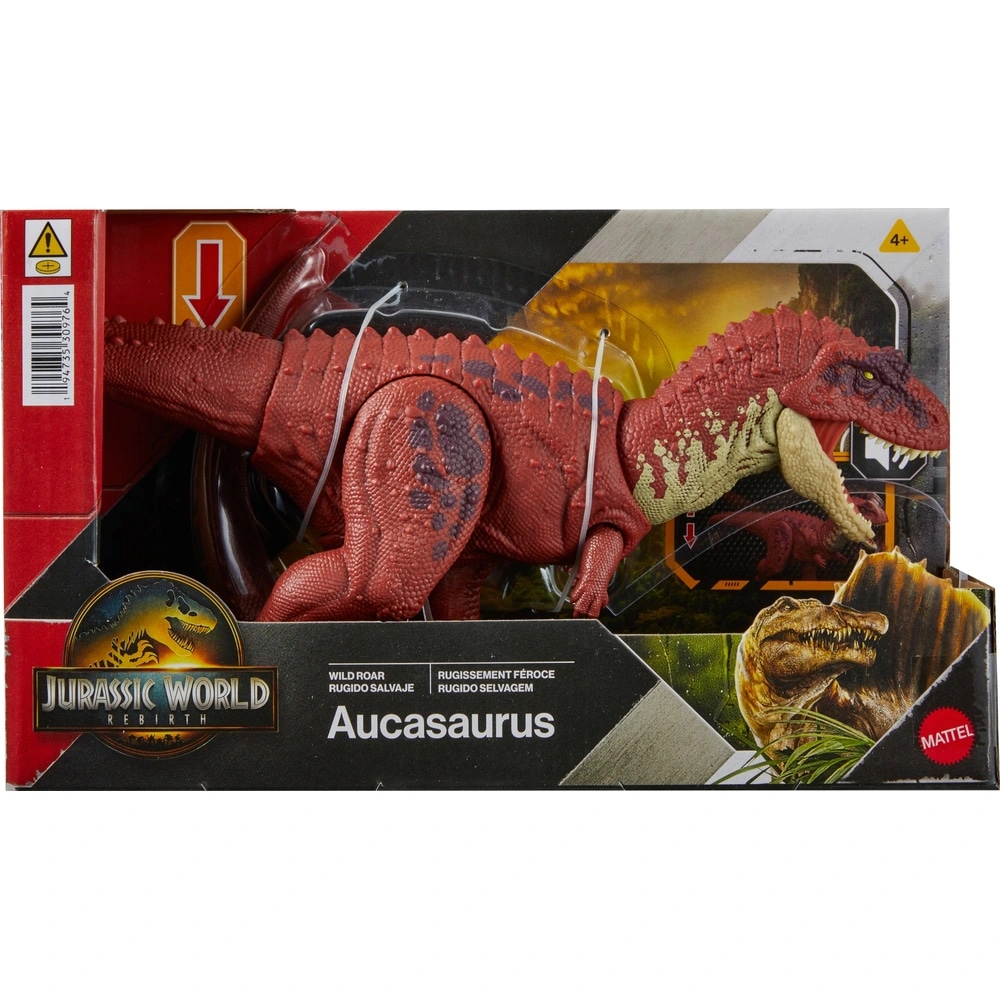 Mattel Jurassic World Wild Roar Aucasaurus - Akcija v trgovini Mueller