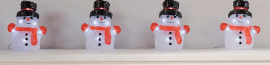 Svetlobna LED veriga 'Snežak' - Akcija v trgovini Bauhaus