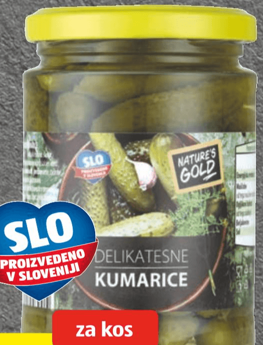 Nature's Gold delikatesne kumarice 280 g Akcija v trgovini Hofer