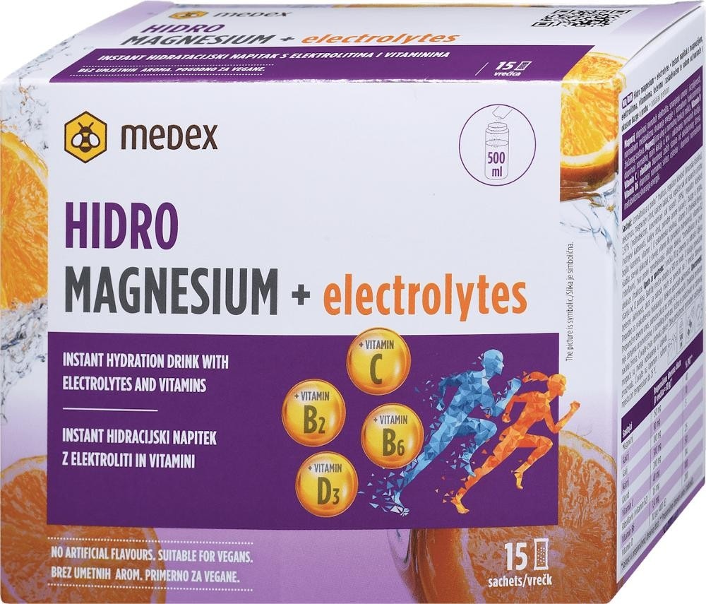 Medex Magnesium 400 + D3 ali Hidro Magnesium + electrolytes Akcija v trgovini Tuš