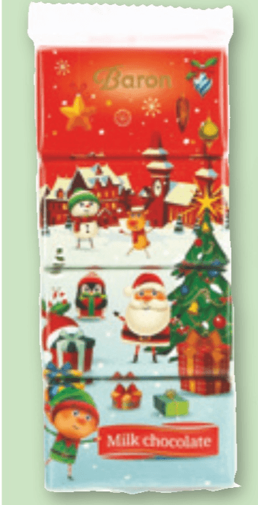 Mini čokolade 4 x 15 g Baron - Akcija v trgovini Spar