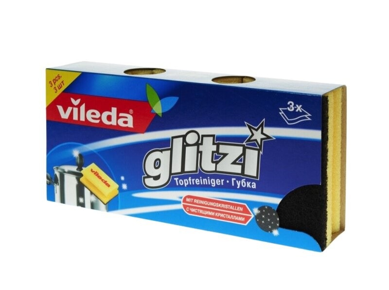 Vileda Glitzi Crystal gobica za čiščenje 3 kosi - Akcija v trgovini Dm