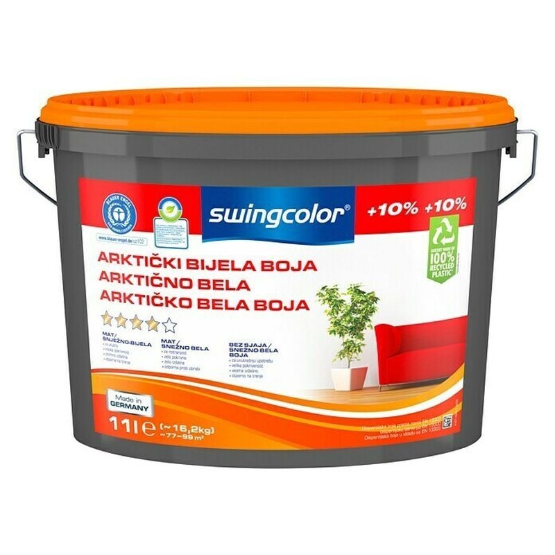 Notranja disperzijska barva 'Arktisweiss' 11 l swingcolor - Akcija v trgovini Bauhaus