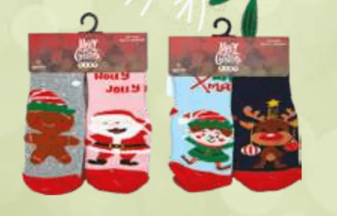 Otroške nogavice z nedrsečim podplatom 2X - Akcija v trgovini E.Leclerc