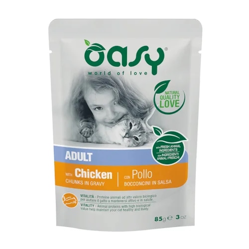 Mokra hrana Oasy Chunks in Gravy 85g - Akcija v trgovini Mr. Pet