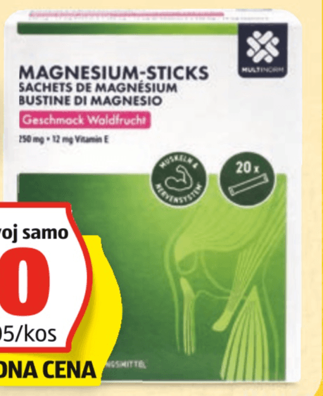 Multinorm Magnezij Direkt 20 vrečk - Akcija v trgovini Hofer