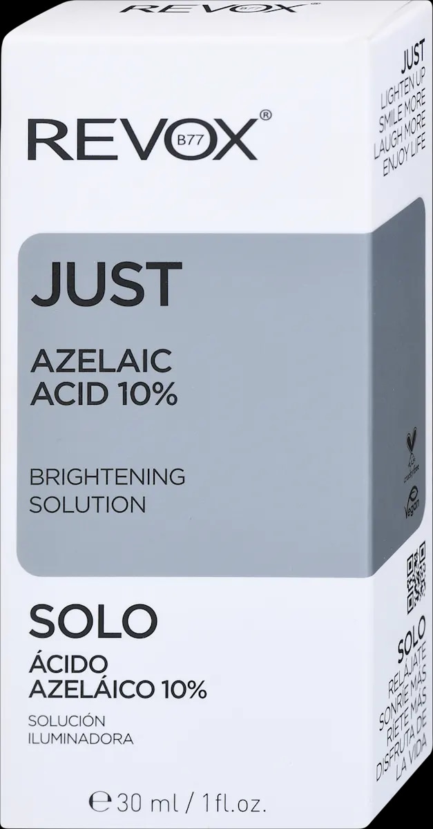 REVOX B77 Just Azelaic Acid 10% raztopina za posvetlitev kože 30 ml - Akcija v trgovini Dm