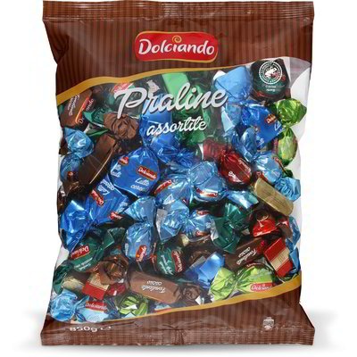 Čokoladni pralineji 850 g Dolciando - Akcija v trgovini Eurospin