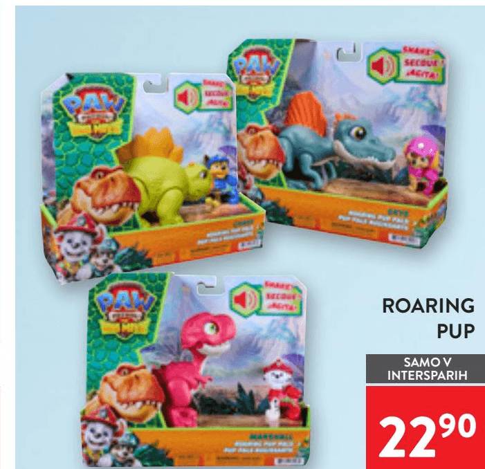 PAW Patrol Roaring Pup Akcija v trgovini Spar