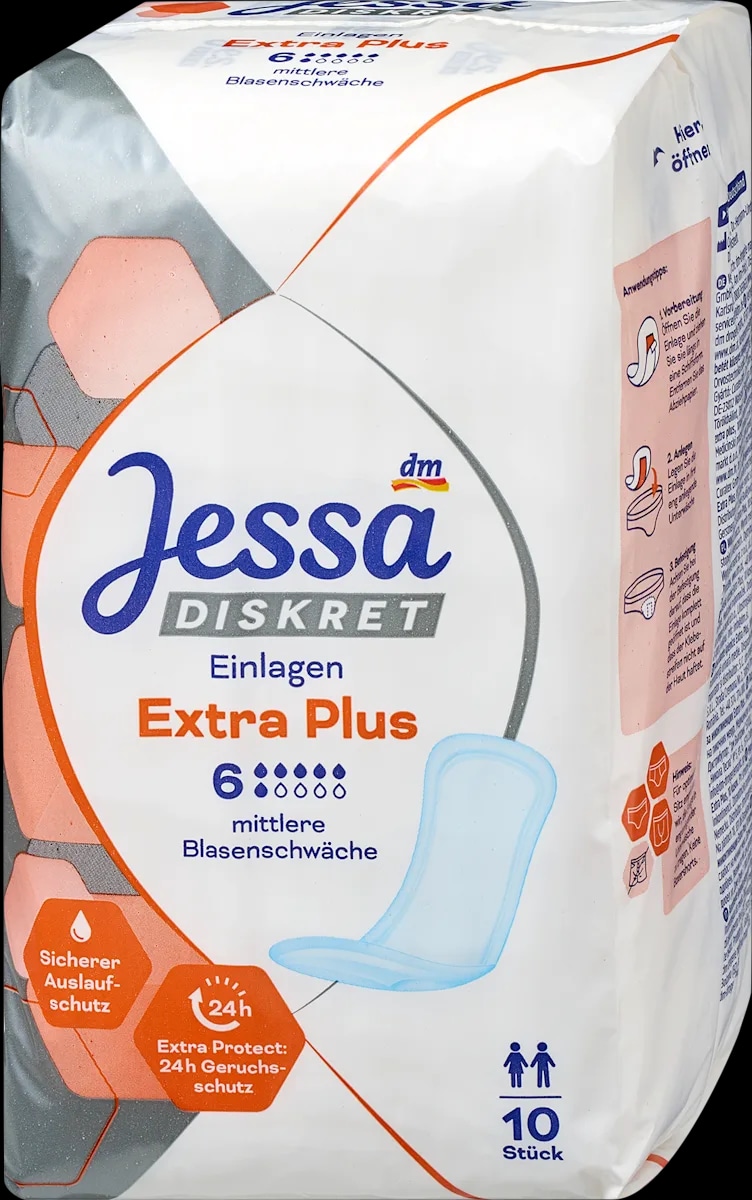 Jessa Extra Plus higienski vložki 10 kosov - Akcija v trgovini Dm