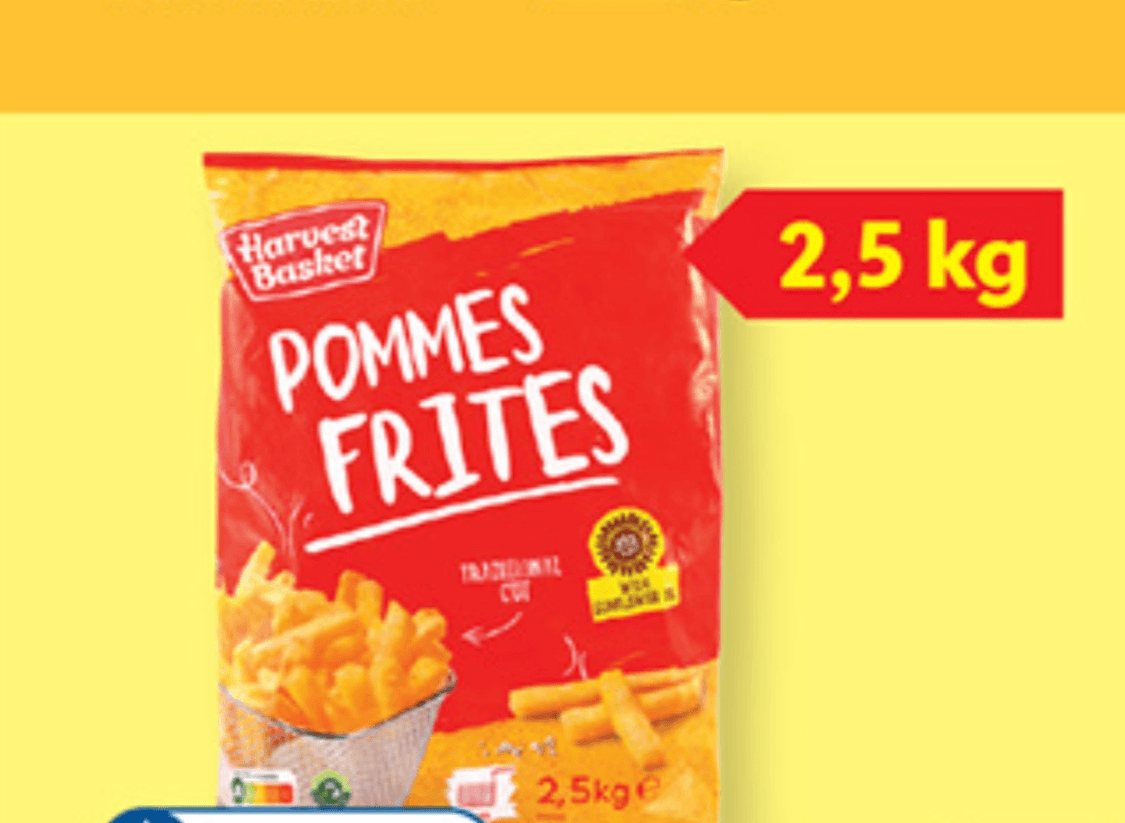 HARVEST BASKET Pomfrit 2,5 kg - Akcija u trgovini Lidl